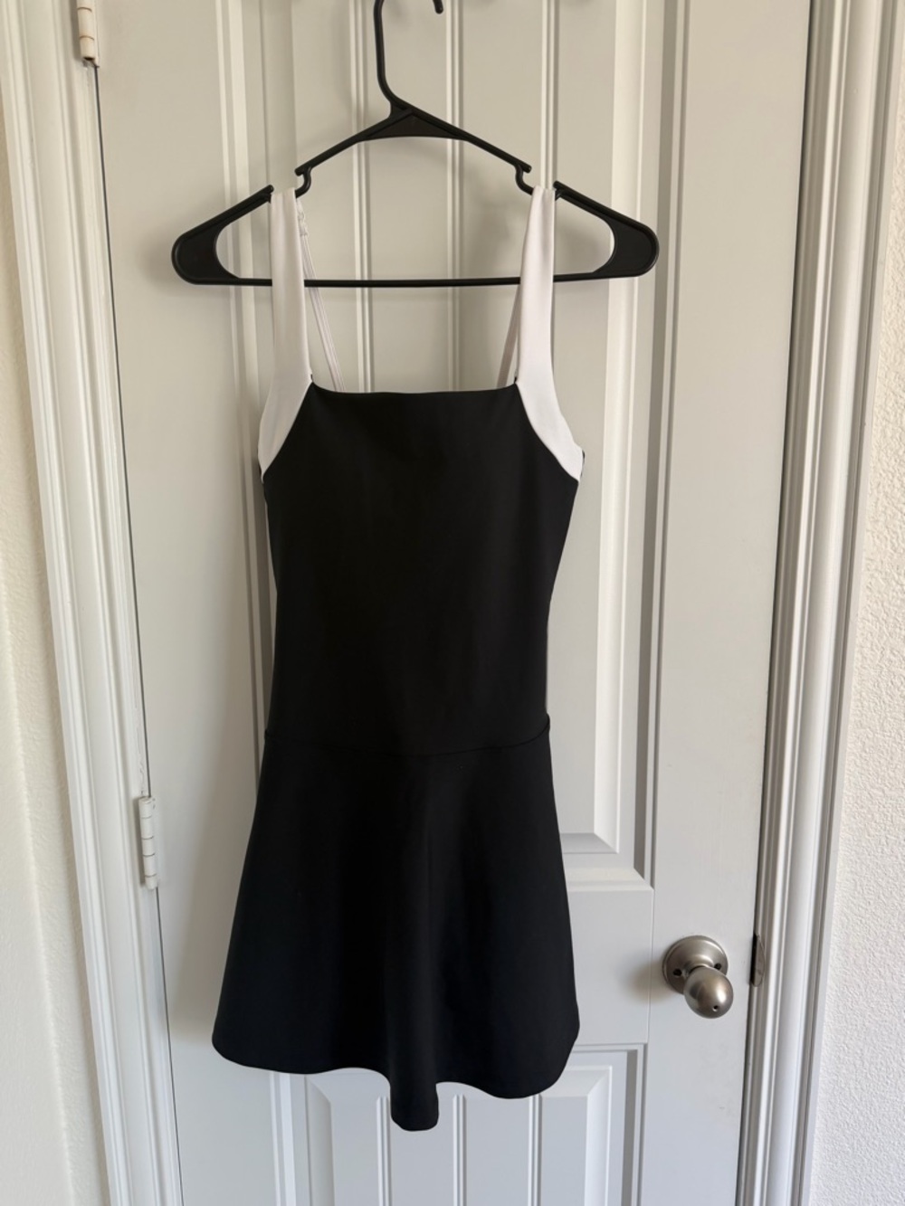 Abercrombie & Fitch YPB Black Dress with White Straps Small